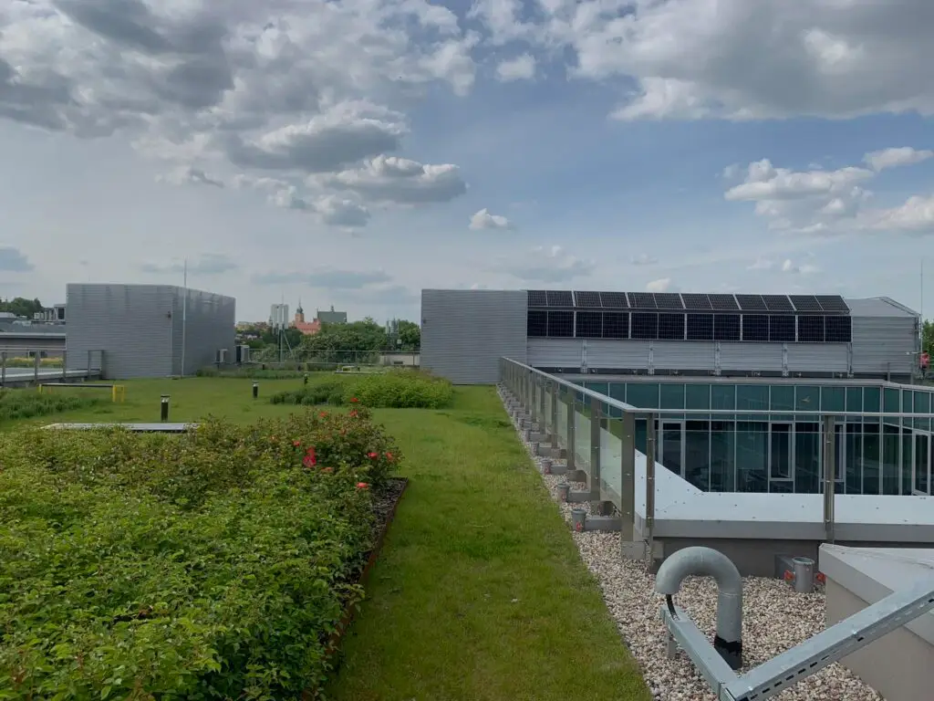 Zielony dach intensywny, który był poddany badaniu szczelności
